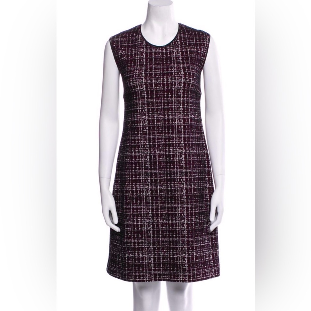 Prada Burgundy wool blend Knit Fabric dress